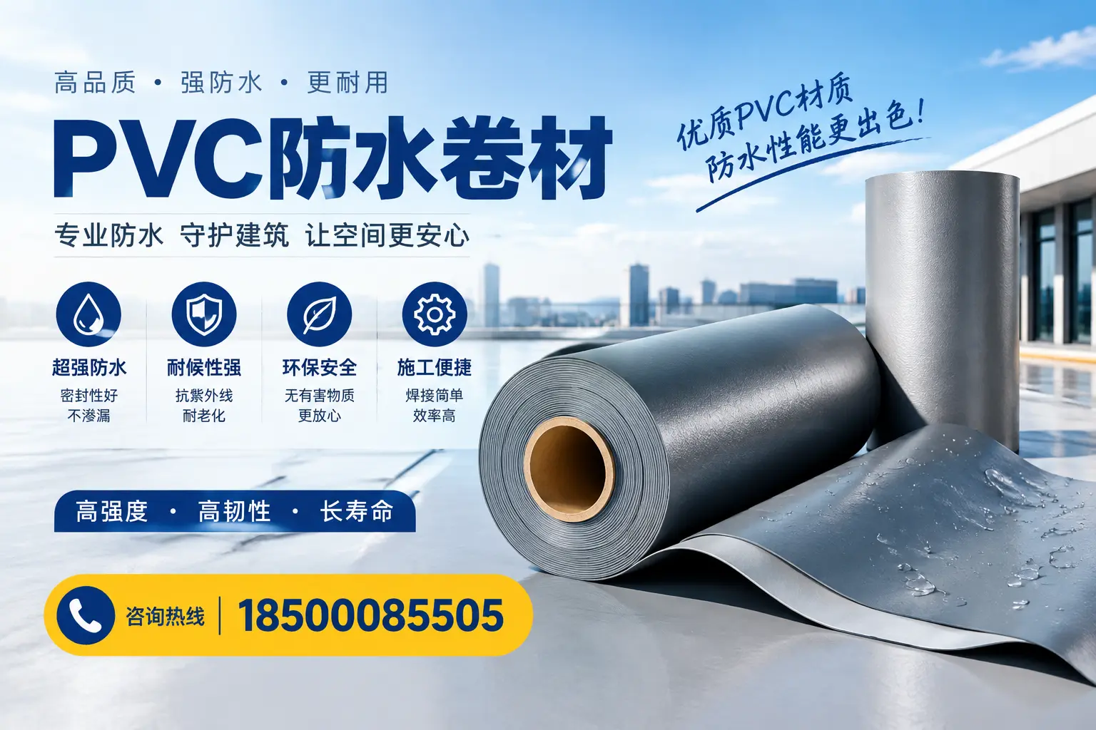 如何判断PVC防水卷材的质量优劣？遂宁选购技巧