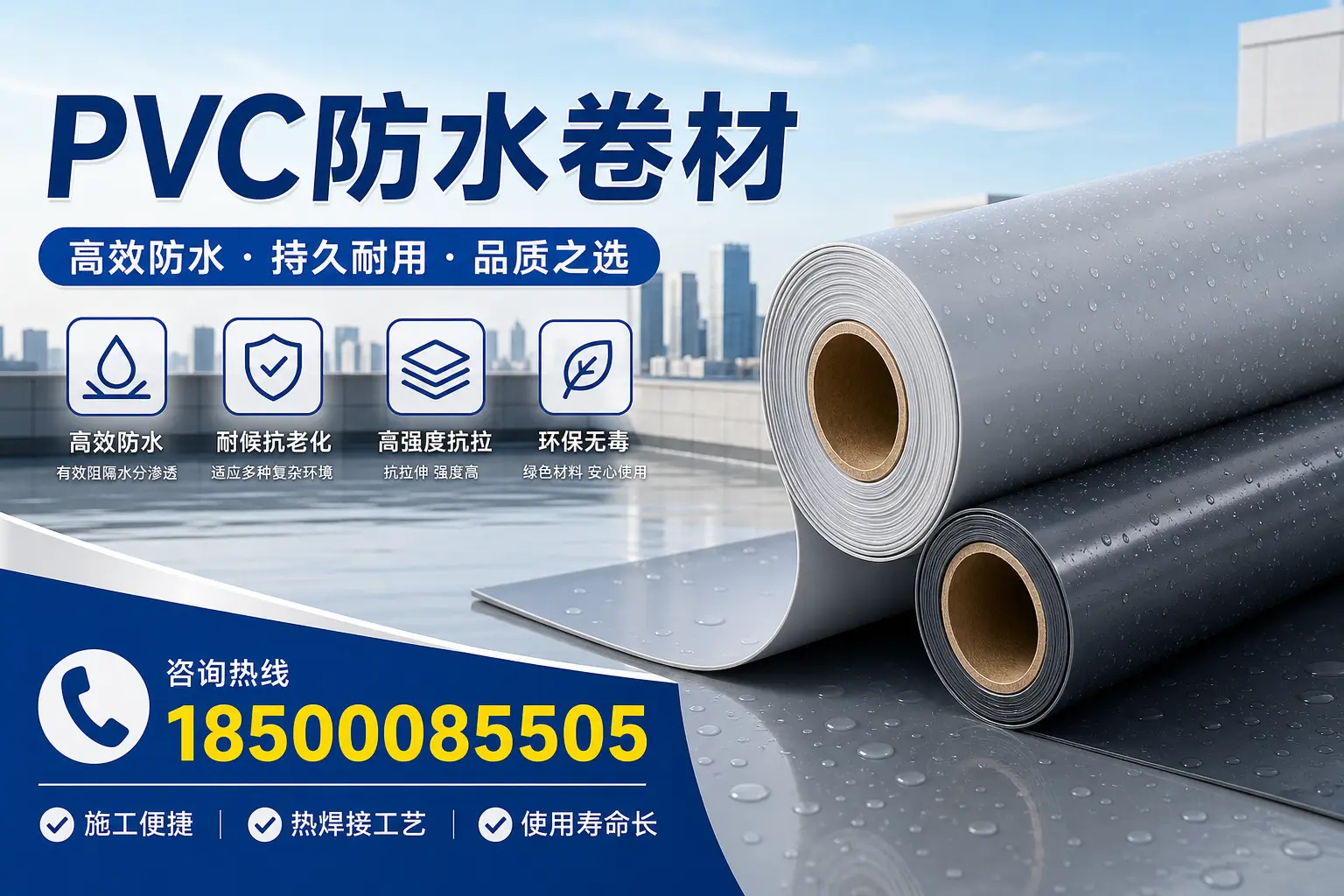 PVC防水卷材施工过程详解，确保在遂宁顺利完成项目