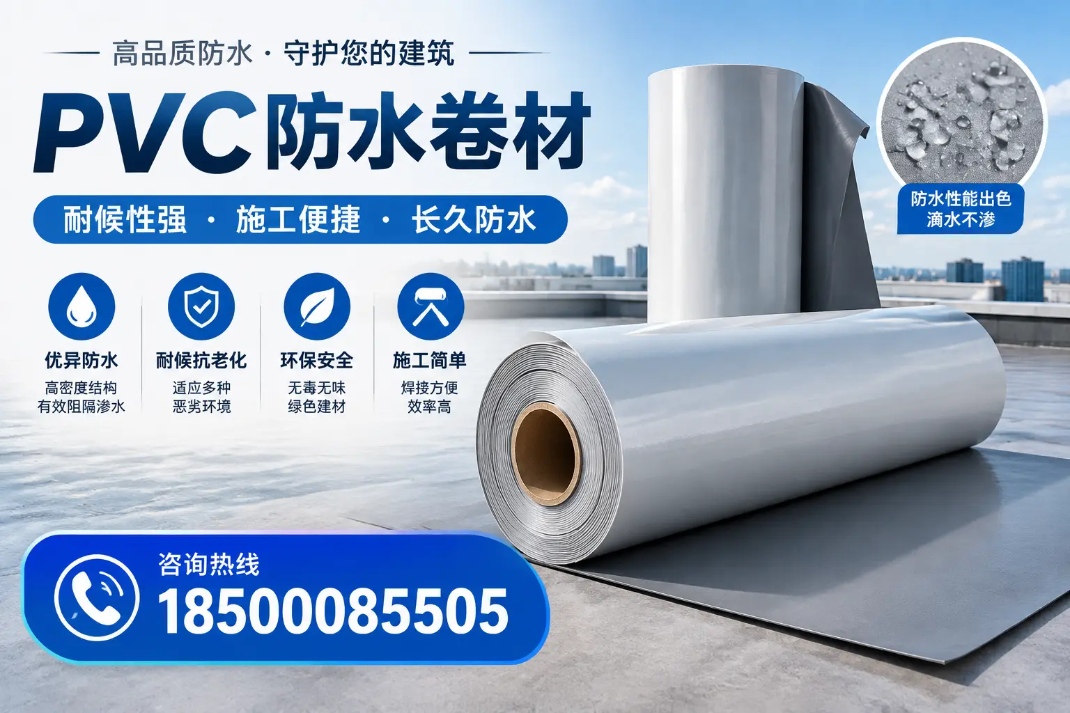 pvc防水卷材在遂宁的行业应用前景分析